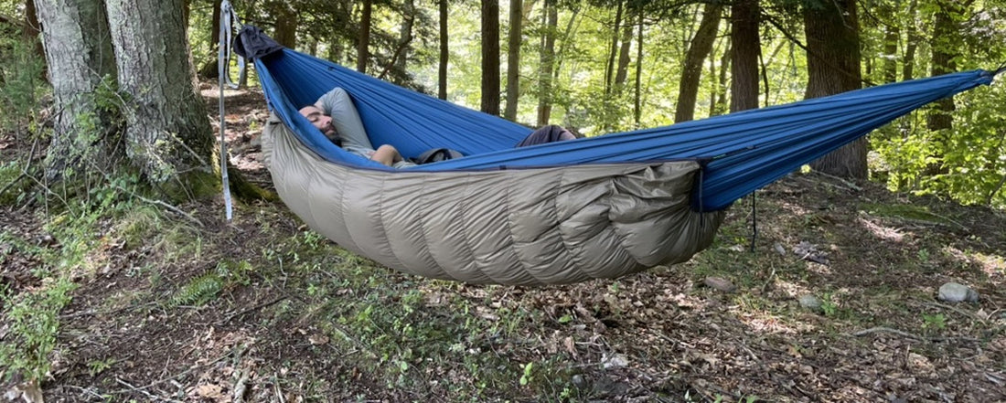 Jacks R Better down hammock underquilts by temperature rating — 40°F, 20°F and 0°F