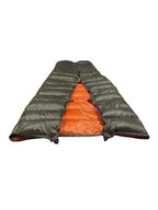  Big Meadows Ultralight 40° ultralight summer quilt showing foot box end and snap closure system