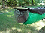 Jacks R Better Jeff's Gear Hammock used as a backpack rain cover