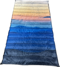Jacks R Better Wayah Bald Sunset 40°F limited-edition ultralight quilt in the orange-to-blue sunset print