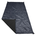 Jacks R Better Wind Gap Alpha wind liner in Black Alpha Direct 90 with the black Ion 1.1 windproof shell, corner folded back to show the Alpha Direct face