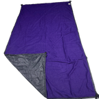 Jacks R Better Wind Gap Alpha multifunction wind liner in Purple Grape Alpha Direct with the black Ion 1.1 windproof shell corner folded back
