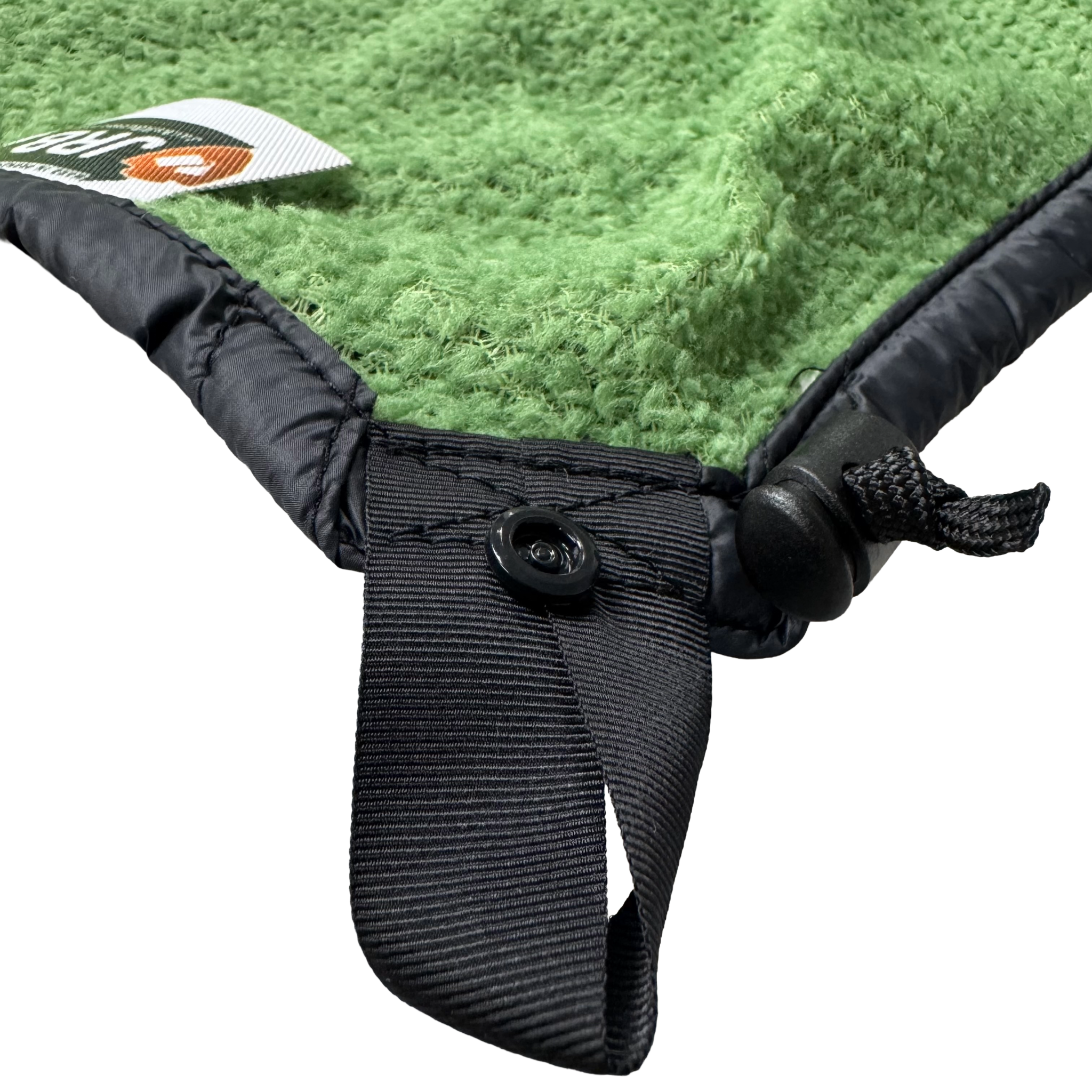 Jacks R Better Wind Gap Alpha detail of the underquilt suspension strap and hardware